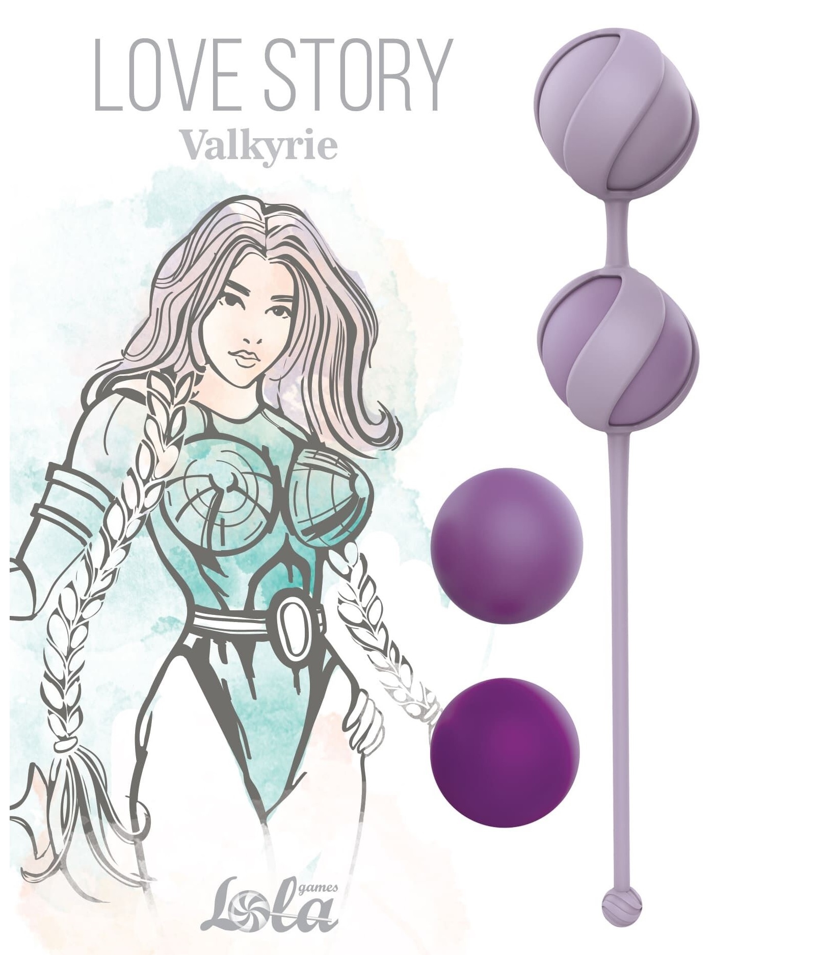 Lola Toys вагинальные шарики Love Story Valkyrie, Фиолетовый