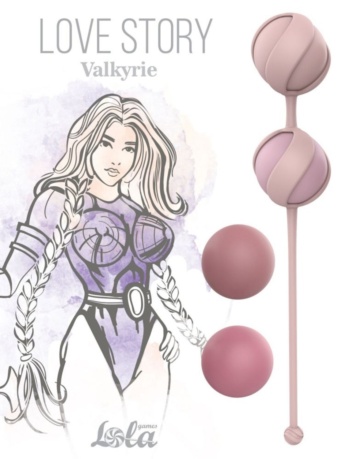 Lola Toys вагинальные шарики Love Story Valkyrie, Розовый