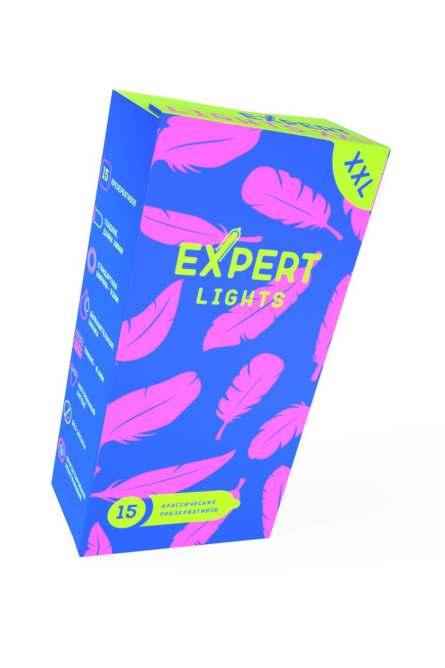 Expert презервативы ультратонкие Lights XXL, 15 шт.