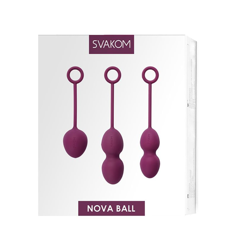 Svakom Nova Ball вагинальные шарики со смещенным центром тяжести, Фиолетовый
