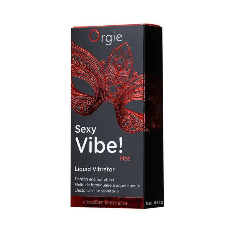 Orgie Sexy Vibe "Hot" гель для массажа с разогревающим и вибрирующим эффектом, 15 мл*