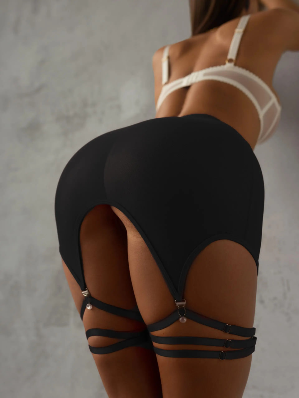 Martislove пояс для чулок D26-001-D, Черный