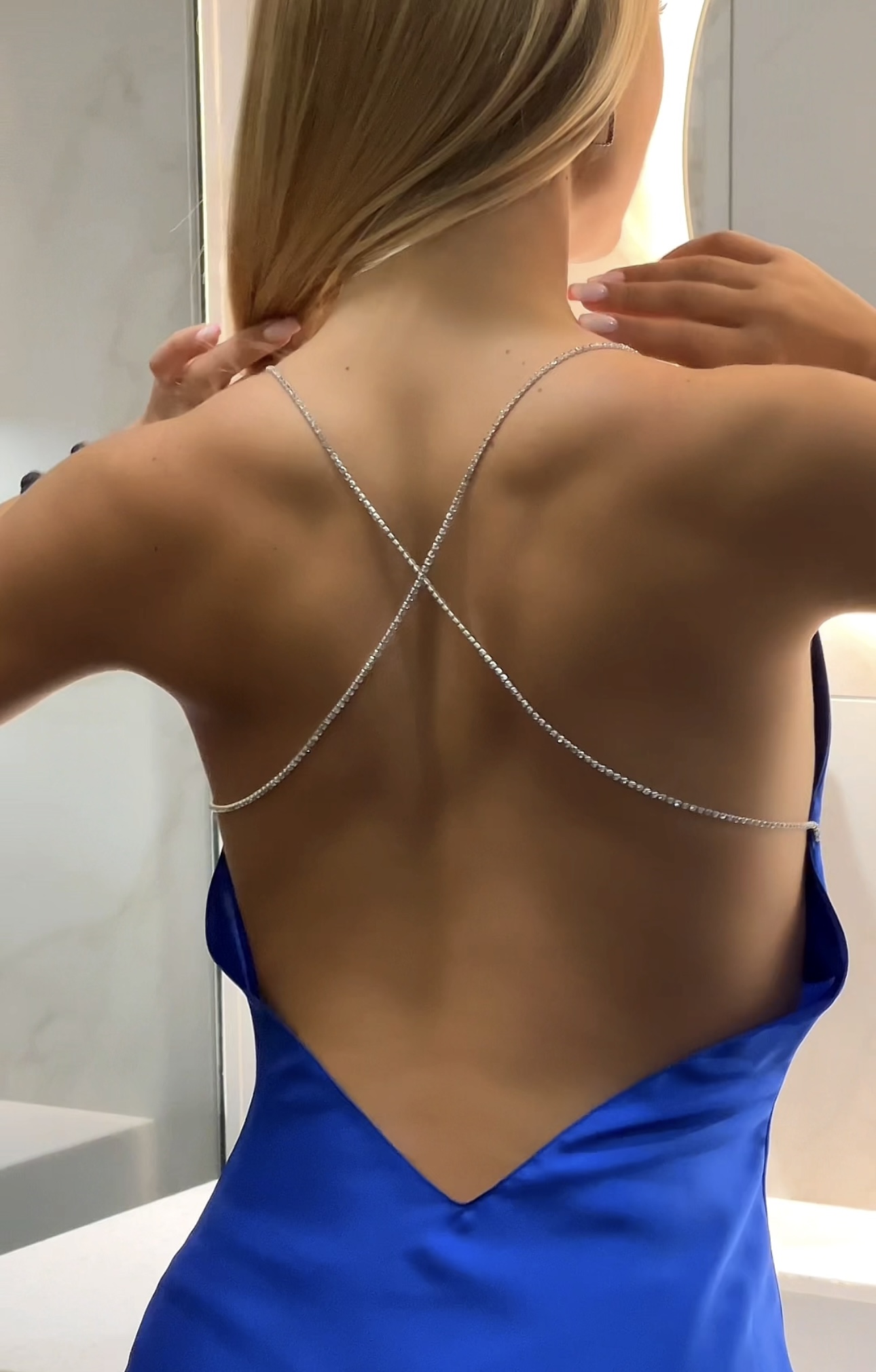 Instinto сорочка мини Fernanda, Синий