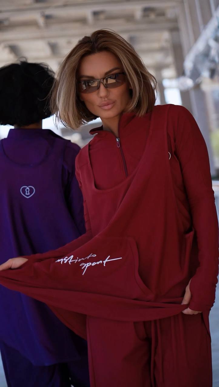 Instinto майка для буркини Sport, Бордовый