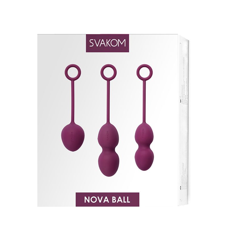Svakom Nova Ball вагинальные шарики со смещенным центром тяжести, Фиолетовый