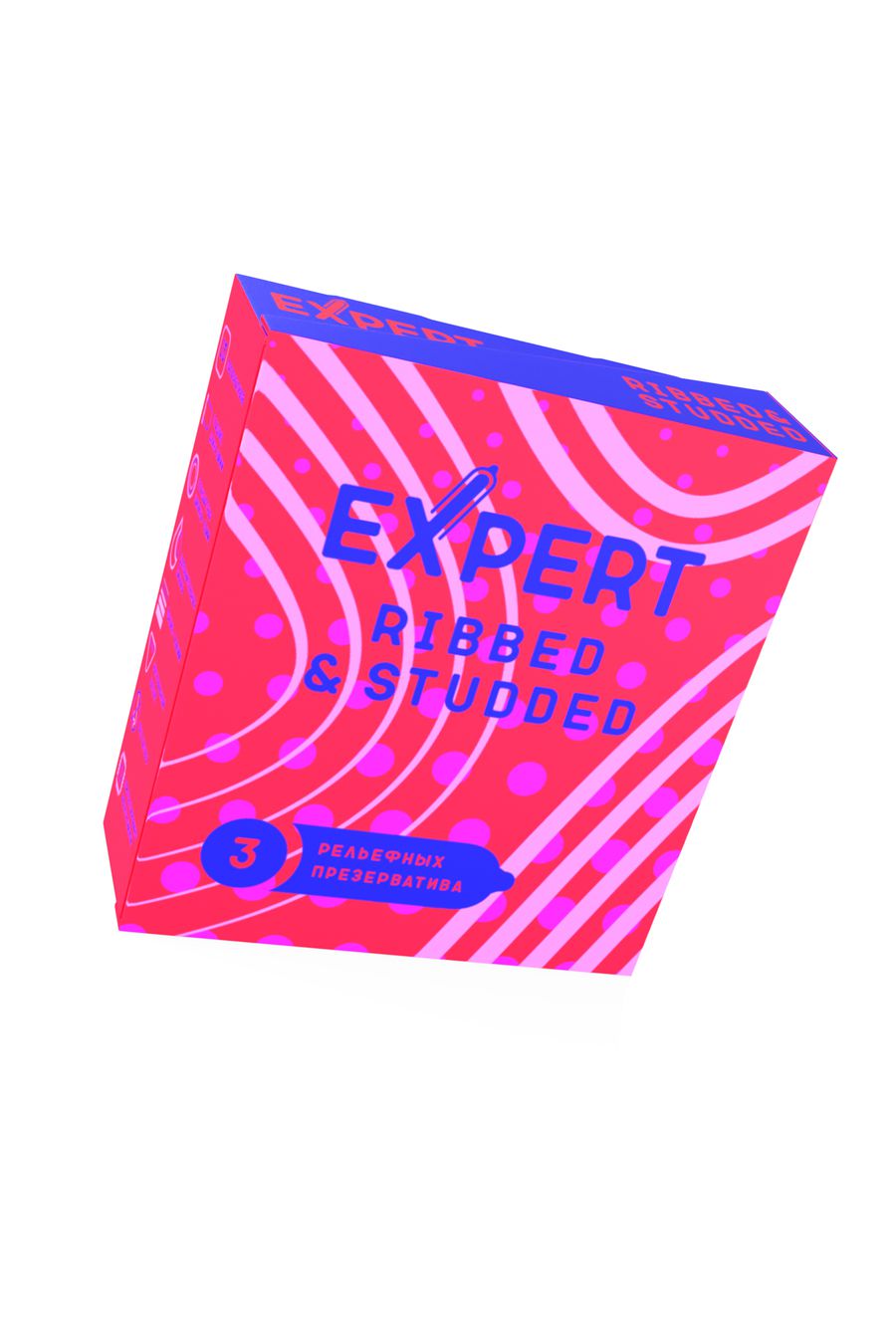 Expert презервативы Ribbed-Studded, 3 шт.