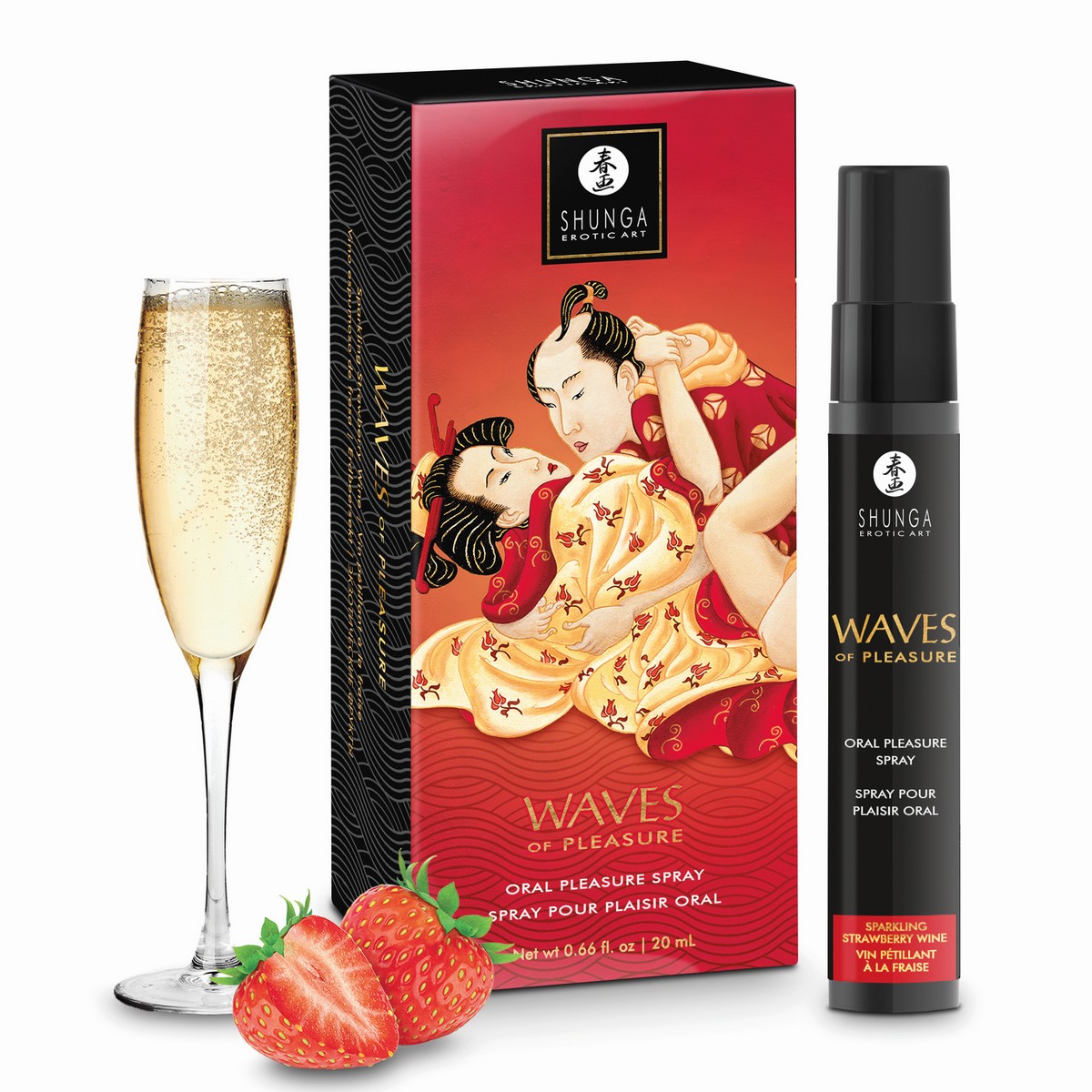 Shunga спрей Waves of Pleasure Клубника, 20 мл.