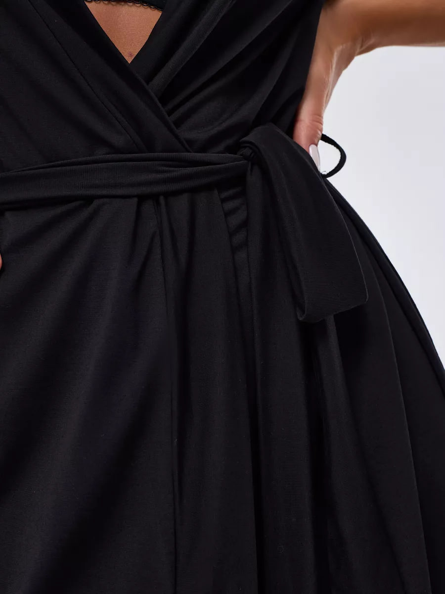 Instinto халат мини Joy, Черный