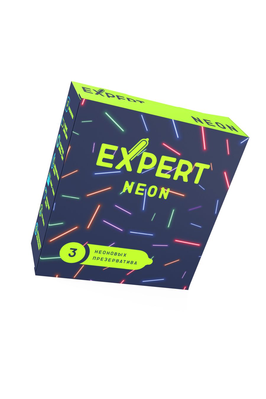 Expert презервативы светящиеся Neon, 3 шт.