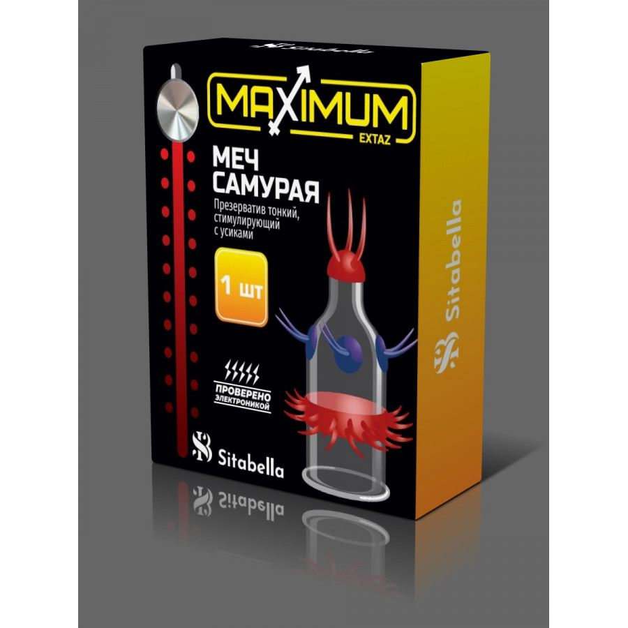 Sitabella презервативы Extaz Maximum Меч Самурая, 1 шт.