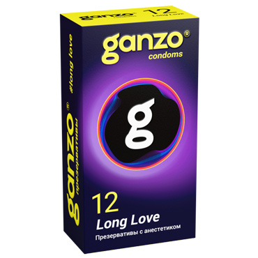 Ganzo презервативы Long Love, 12 шт.