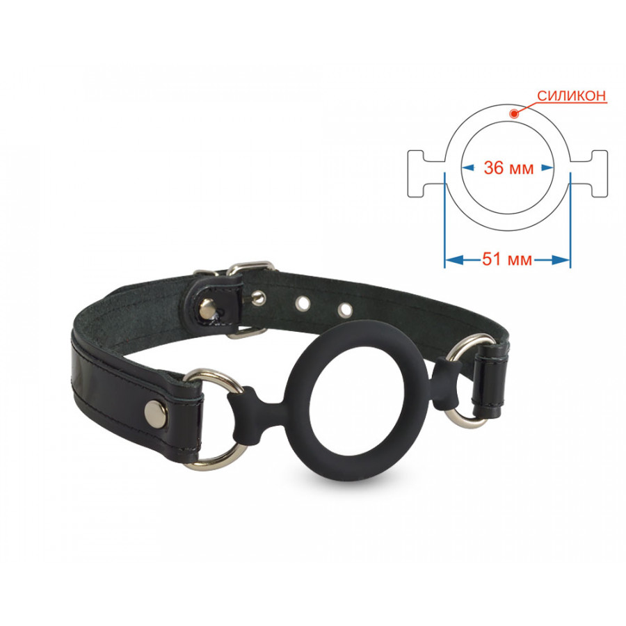 Sitabella кляп-рамка силиконовый 3347-1, Черный