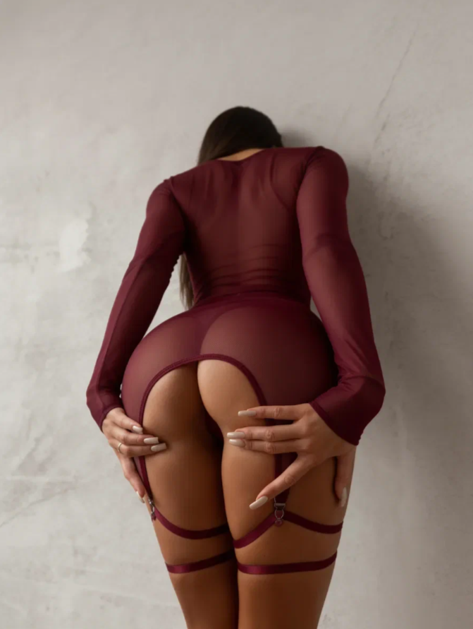 Martislove боди D02-152-GD, Бордовый