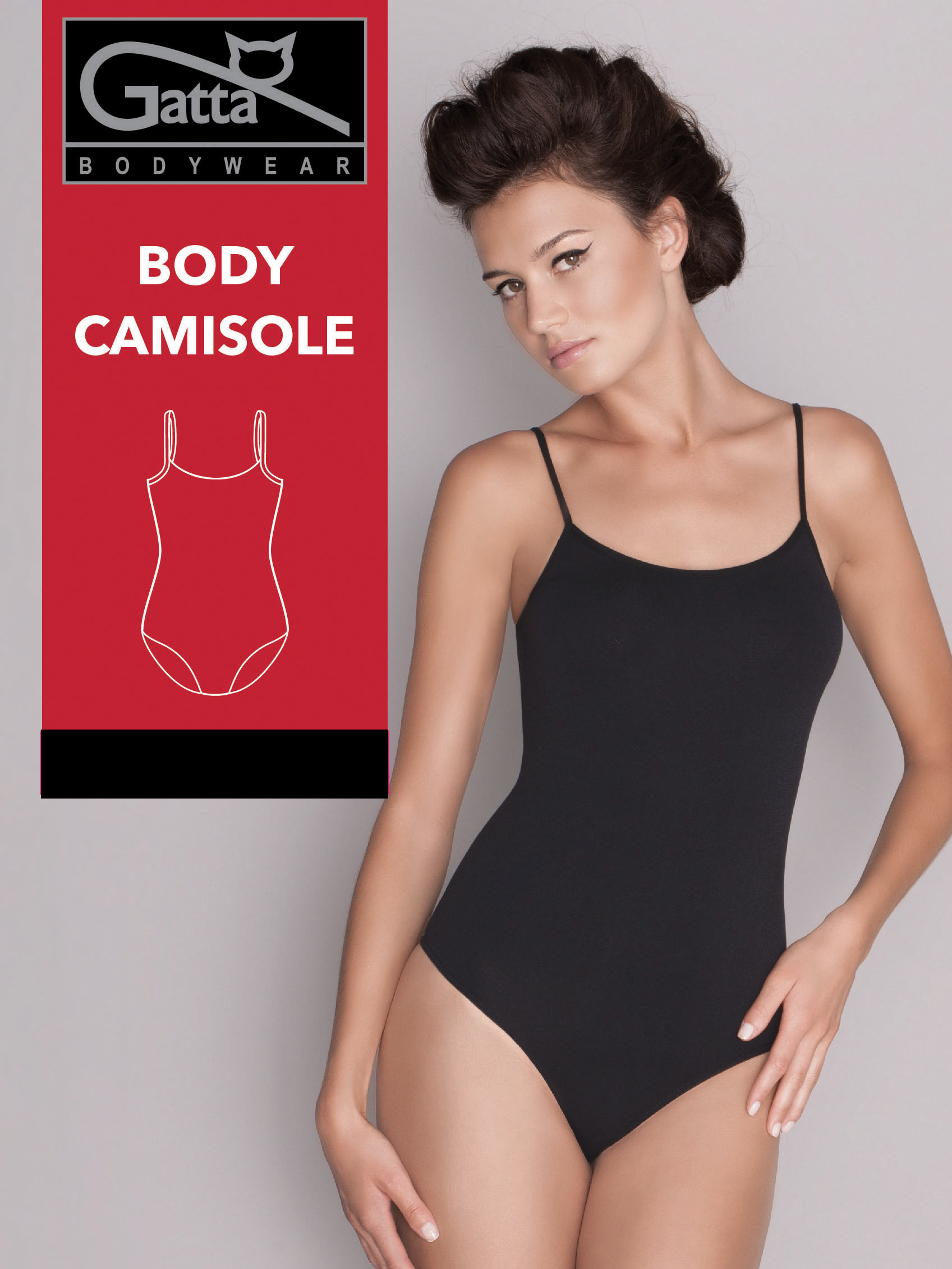 Gatta боди "Body Camisole", Черный*