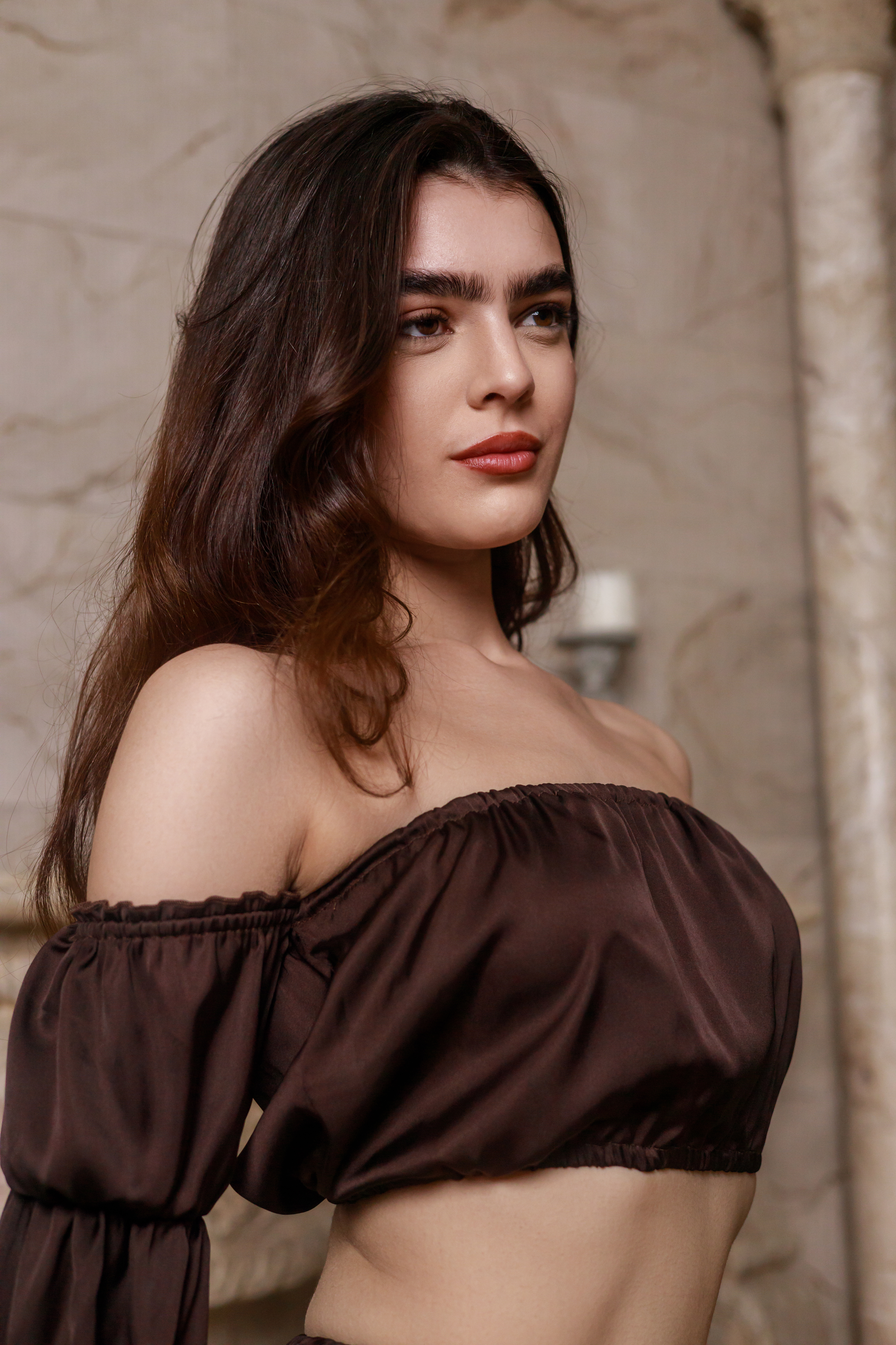 Instinto пижама Erica, Коричневый