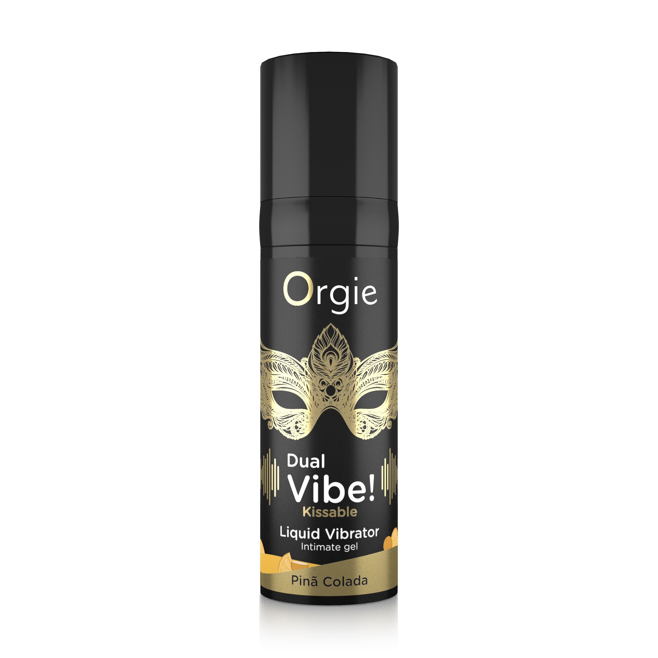 Orgie Dual Vibe! гель с эффектом вибрации со вкусом со вкусом пина колада, 15 мл