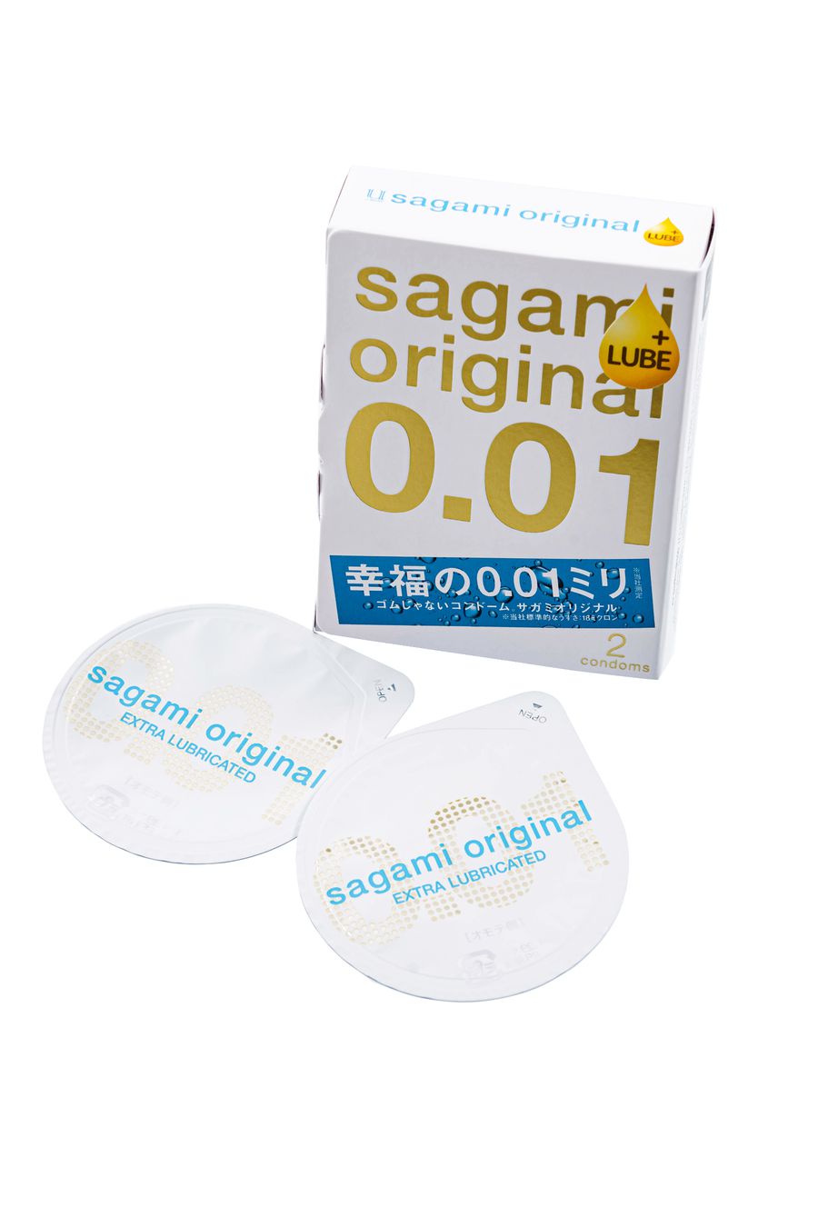 Sagami Original 0.01 Extra Lub с увеличенным количеством смазки, 1 шт.