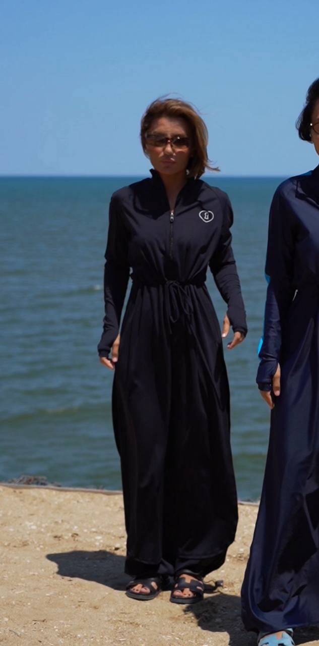 Instinto буркини костюм Alma, Черный