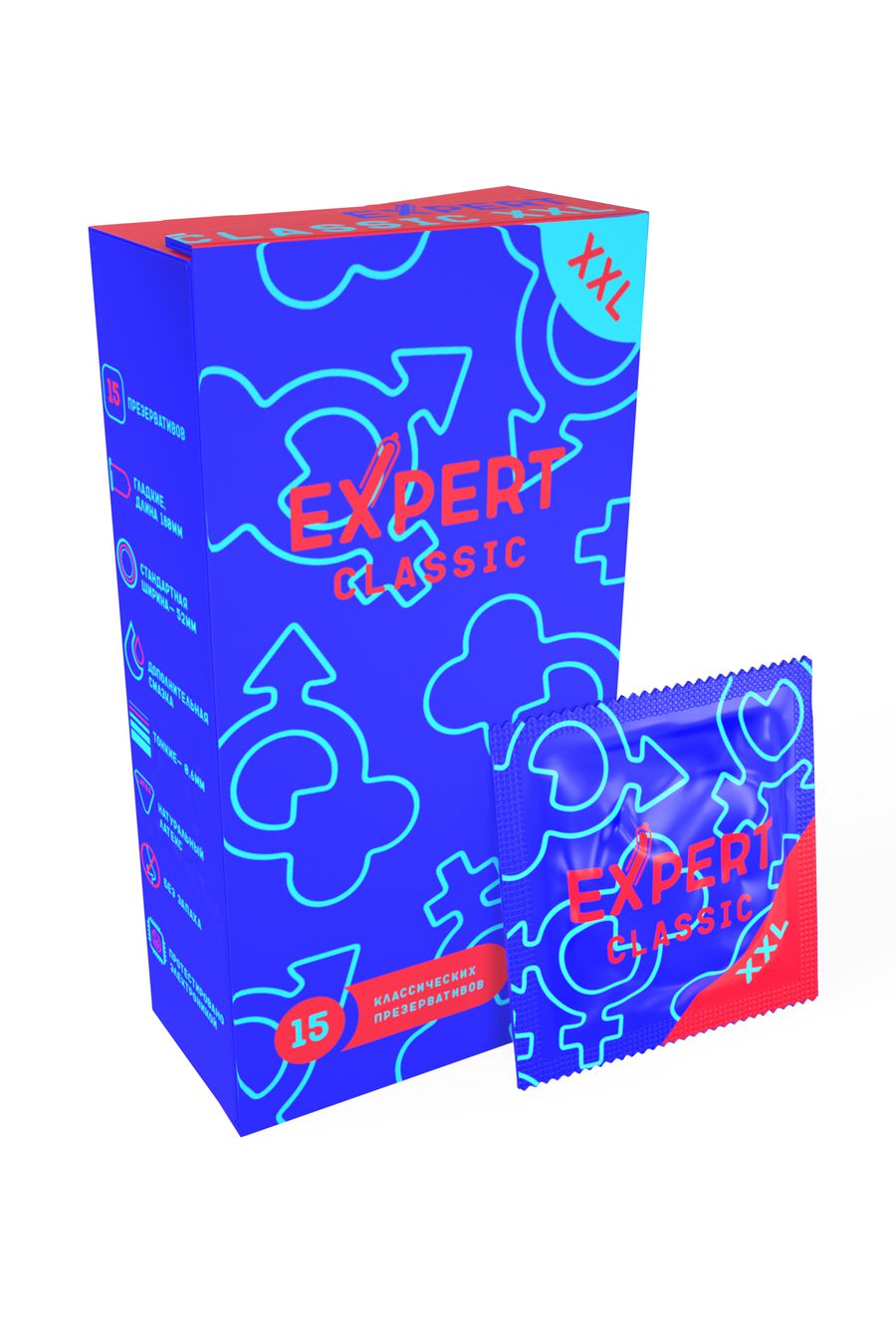 Expert презервативы Classic XXL, 15 шт.