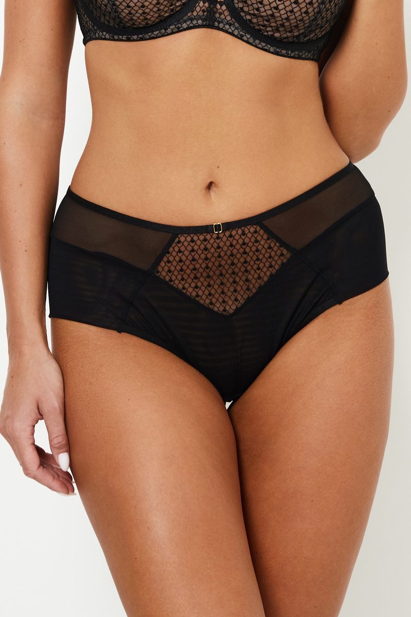 Subtille трусики бразильяно Miranda Black mini, Черный