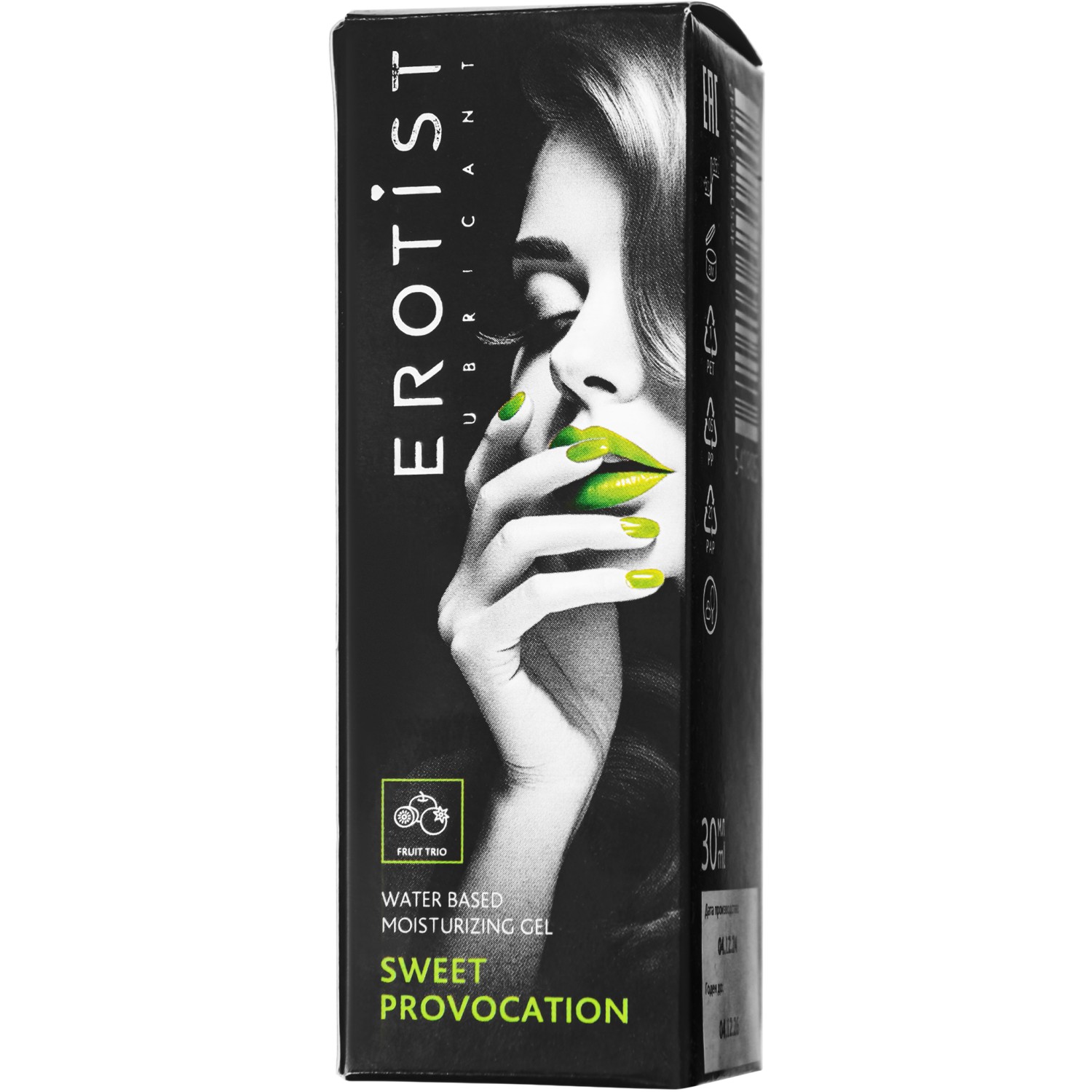 Erotist съедобный гель Sweet Provocation вкусом киви, граната и яблока, 30 мл.